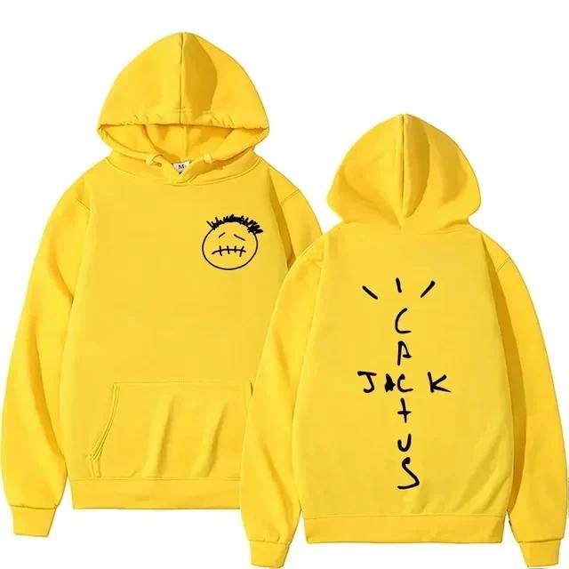 Rapper Cactus Jack's Musikalbum bedrucktes Sweatshirt für Männer und Frauen, personalisierte Sportbekleidung, Retro Hip-Hop Mode Pullover