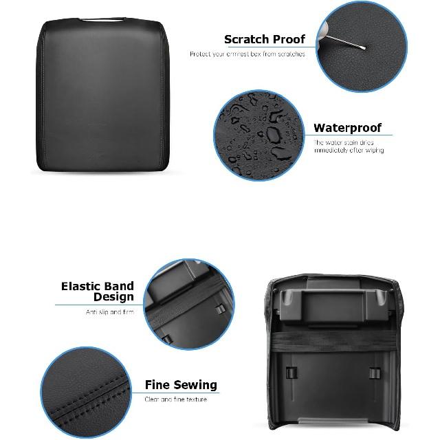 INTGET Dashboard Cover Suitable for Ford F150 Accessories 2015-2020 2016 2017 2018 2019 Car Middle Cover Seat Armrest Gloves Protective Elbow