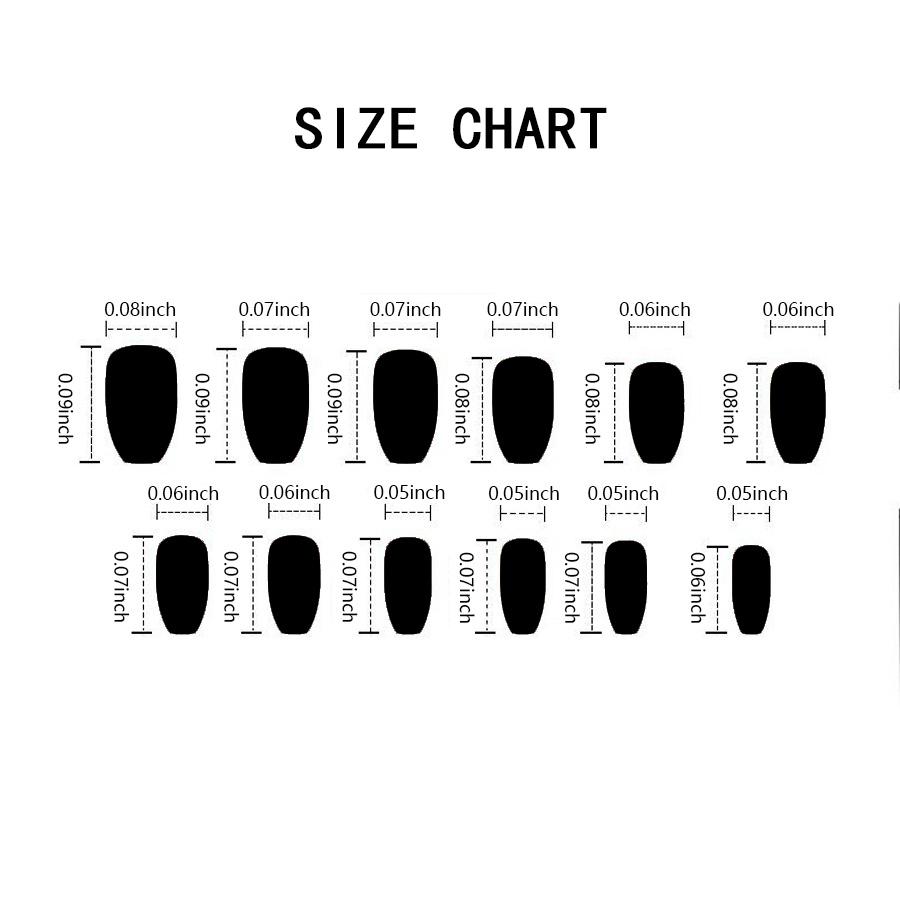 5pcs/box Quick Nails DIY Matte Ballet False Nails Solid Color Finished Nail Art Wear Matte Nail Art  Press On Nail