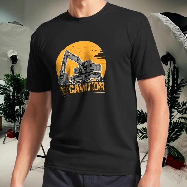Men s and Women s T-shirts Excavator XL