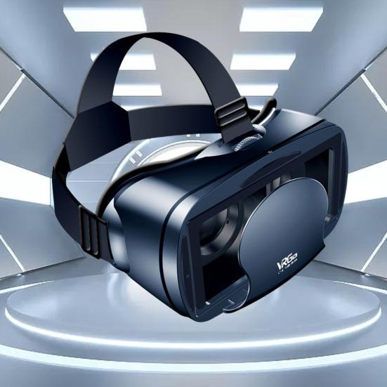 Immersive 3D VR Glasses Adjustable Eye Protected Virtual Reality Full Screen Visual Wide-Angle Universal VR Headset with Remote Control