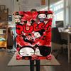 1PC PUCCA Print Flannel Blanket, High quality Comfortable for All Seasons, Home Decor, Warmth and Comfort, Perfect for Christmas Gifts123
