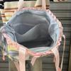 New Y2K Cute Lace Bow Ita Shoulder Bag Sweet Girl Transparent Pocket Women Large Capacity Tote Bag DIY Display Crossbody Handbag