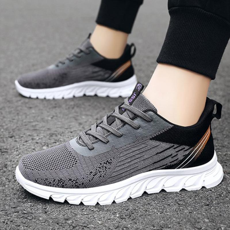 Lightweight Running Shoes For Men New Men'S Designer Mesh Casual Sneakers Breathable Lace-Up Male Outdoor Sports Tennis Shoes