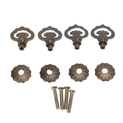 4er-Set Antike Schrankgriffe Bronze Farbe Glückverheißende Wolken Form Vintage Stil Dekorativ DIY
