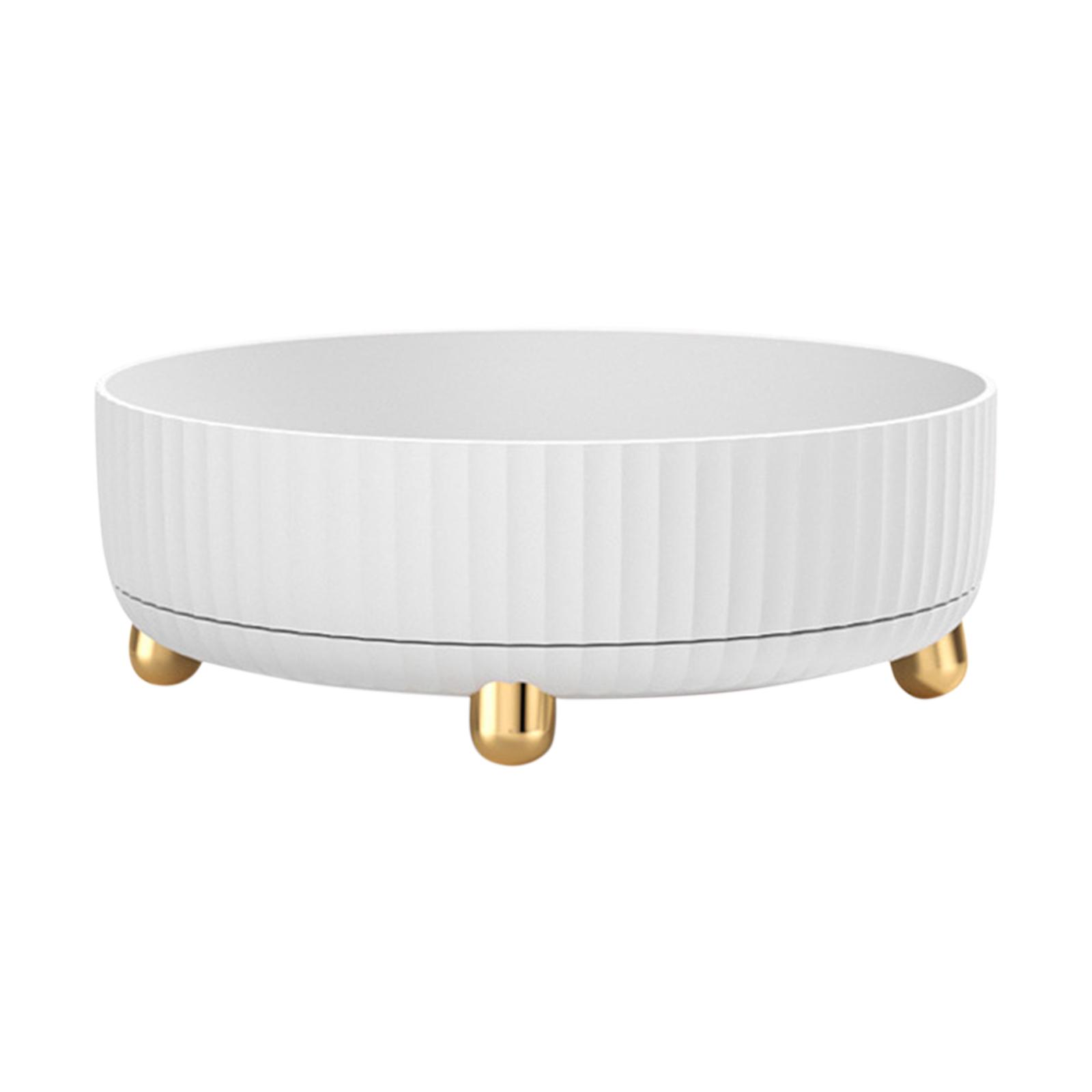 

Jewelry Organizing Box Multifunctional Desktop Storage Case 360-degree Rotatable Large Capacity Detachable for Kitchen Bathroom жемчужина белый