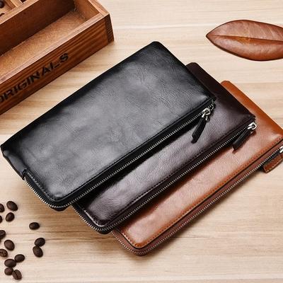 New Classic Long Style Card Holder Male Purse Quality Zipper Large Capacity Big For Cellphone Brand Luxury Wallets For Men