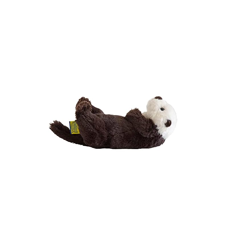 Sun Lemon Fluffy Sea Otter Plush Toy, Small, 11 x 26 x 15 cm, Animal, P-8542