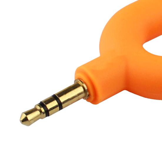 U3 Audio Converter Practical Fast Transmission Metal 1 Male to 2 Female 3.5mm Jack Splitter for Earphone