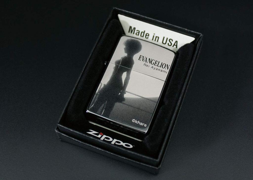 ZIPPO Lighter New Theatrical Edition Rei with Moon - Evangelion - (Official Import)