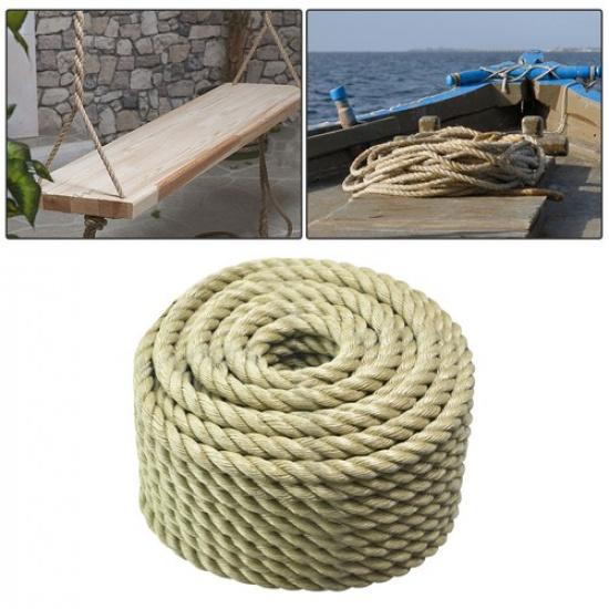 Manila Rope 3/4 ×100 PP 3 Strand Twisted Rope Arborist Bull Rope Rope