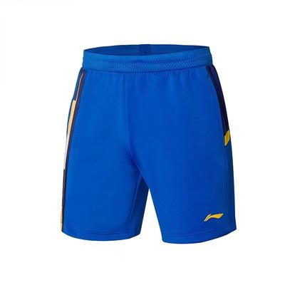Li Ning Badminton Series Logo Print Comfortable Versatile Casual Sports Shorts Men Shorts Crystal-Blue AAPR009-3