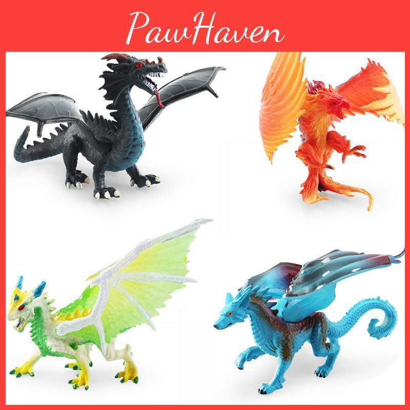 Dragon Mythical Western Eagle Wolf Pvc Action Figures Model Toy Decoration Gift