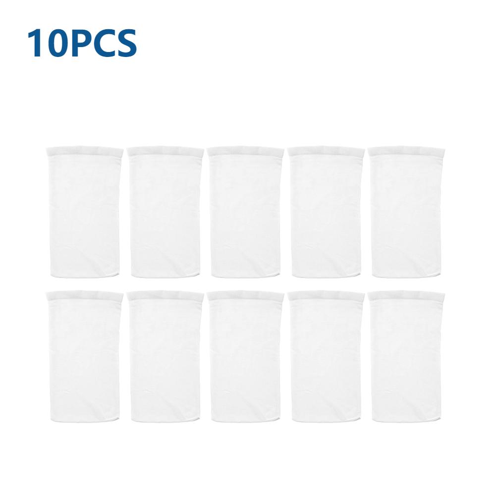 

100-10 шт. Носки для скиммера бассейна Сетчатый мешок для аквариума Круглый сетчатый фильтр для плавательного бассейна Очищает от мусора и листьев Корзины Фильтры