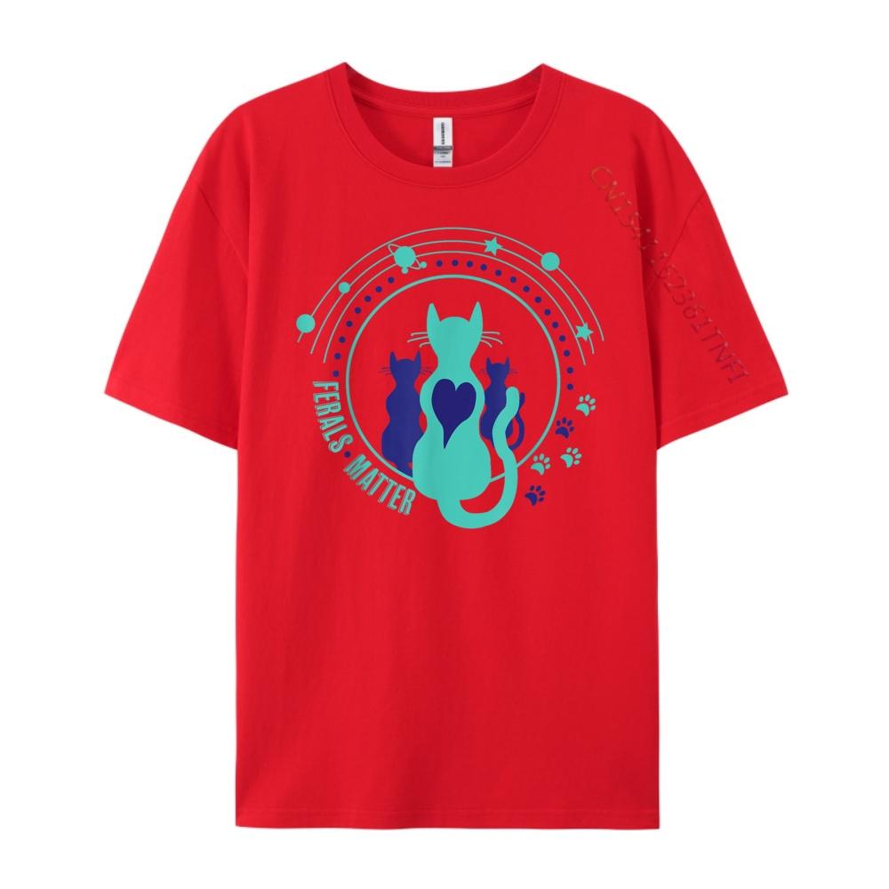 

Cat Rescue Ferals Matter Feral Kittens Homeless Cats Tnr Graphic T Shirts 100 Cotton Graphic T Shirts Korean S