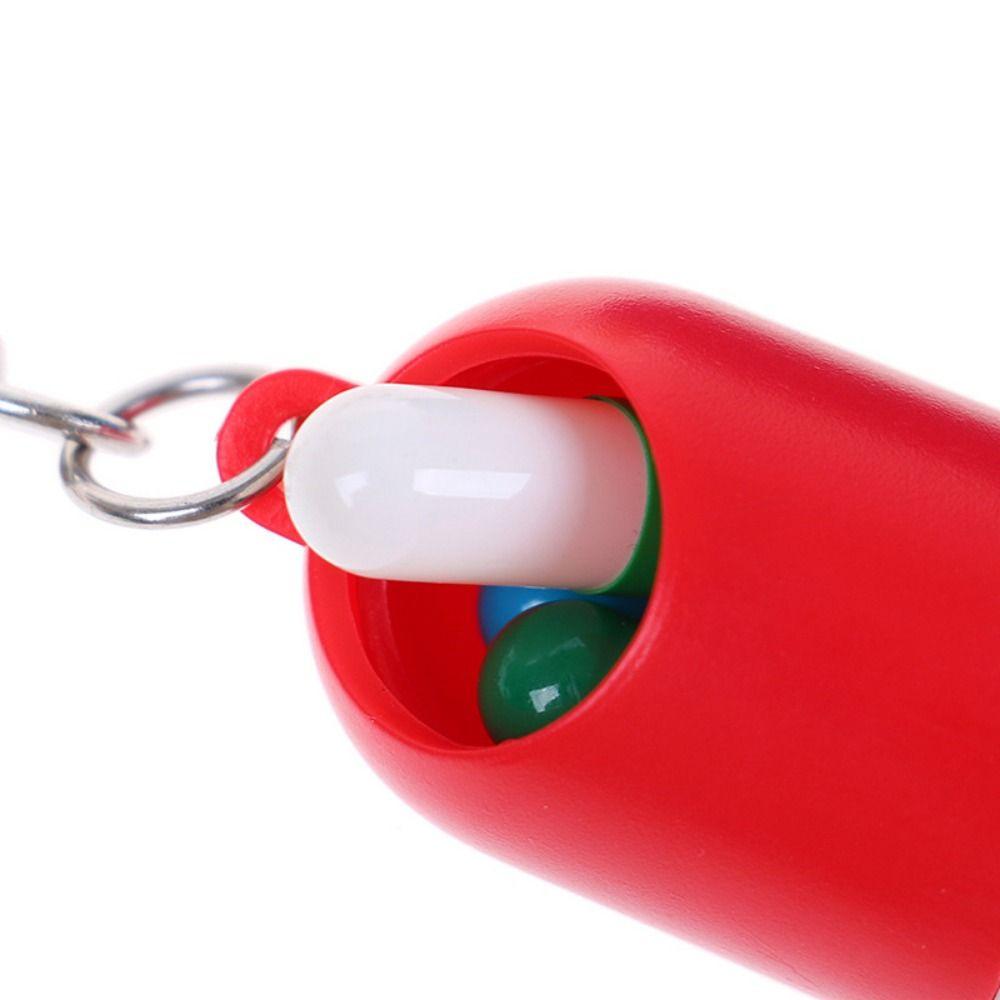 Capsule Shaped Travel Pill Box Key Chain Drug Container Keychain  Medicine Storage