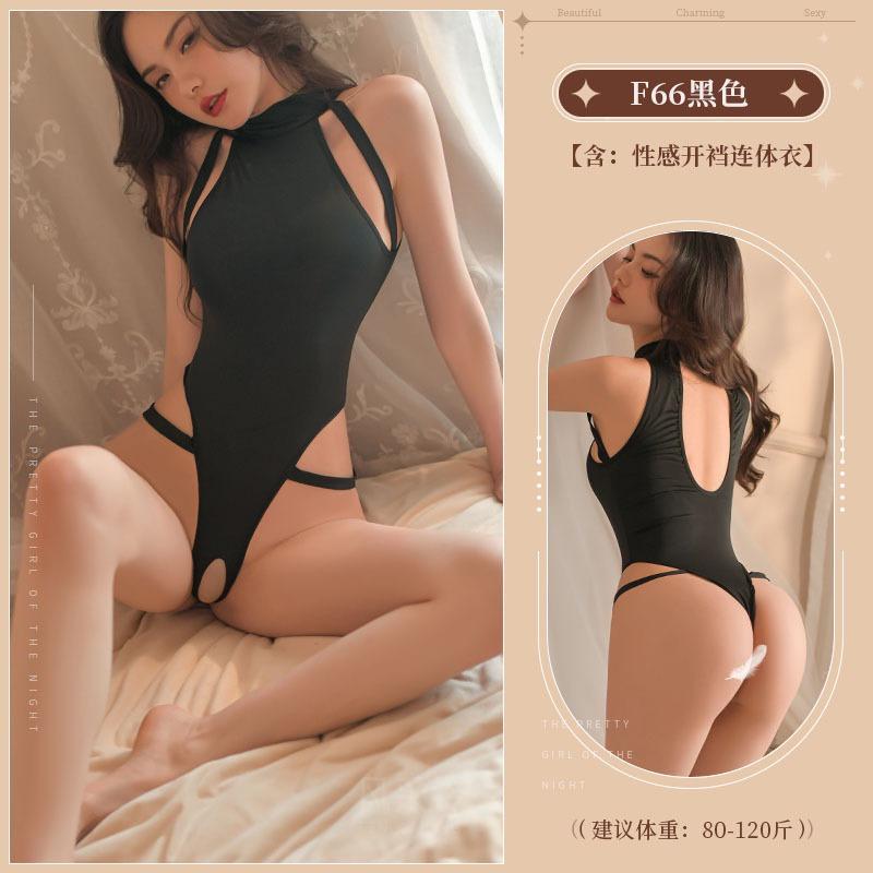 Style bell three-point sexy underwear uniform temptation onesie open crotch free bikini sexy suit 6