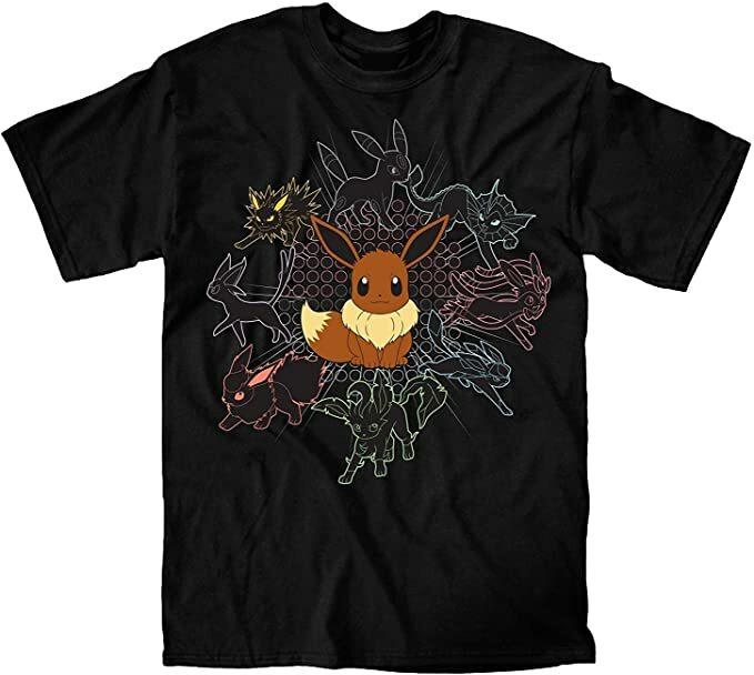 26 Officially Licensed Pokémon Mono Eeveeloutions Eevee Tee Shirt New Unisex T-Shirt L