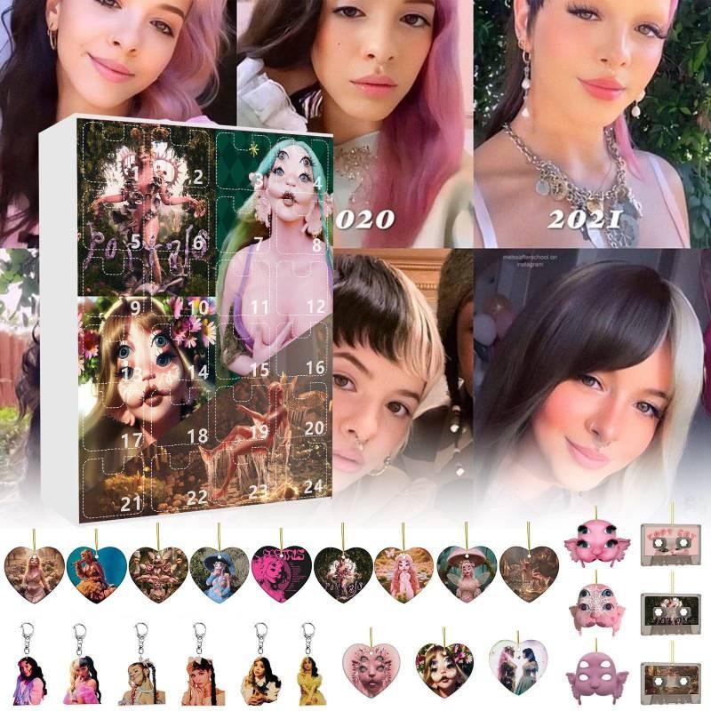 Martinez Melanie 24pcs Blind Box Xmas Gift Figurine Christmas Pendant Countdown