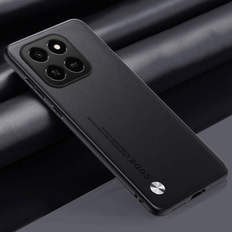 

Роскошный чехол из искусственной кожи для Honor X7D HonorX7D Задняя крышка Силиконовый противоударный Полная защита Чехол для телефона для Honor 400 Smart 5G Honor 400 Smart чёрный