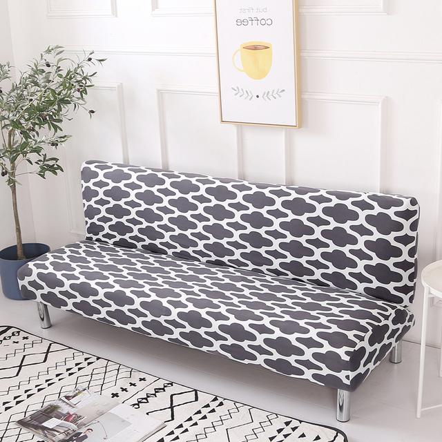 String Printed Folding Sofa Furniture Bed Cover Sofa Protector Covers Stretch Double Seat Cover Slipcovers For Living Room Area Geometric Print