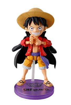 TAMASHII NATIONS Weltweite Sammelfigur x ONE PIECE Monkey Luffy 75 mm bemalte bewegliche Figur SHFiguarts D. Ca.. PVC&ABS