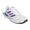 Adidas S2G Spikeless Leather Golf Shoes Comfortable Shock Absorption Slip Resistant Low Top Men Golf Shoes White Blue IF0300