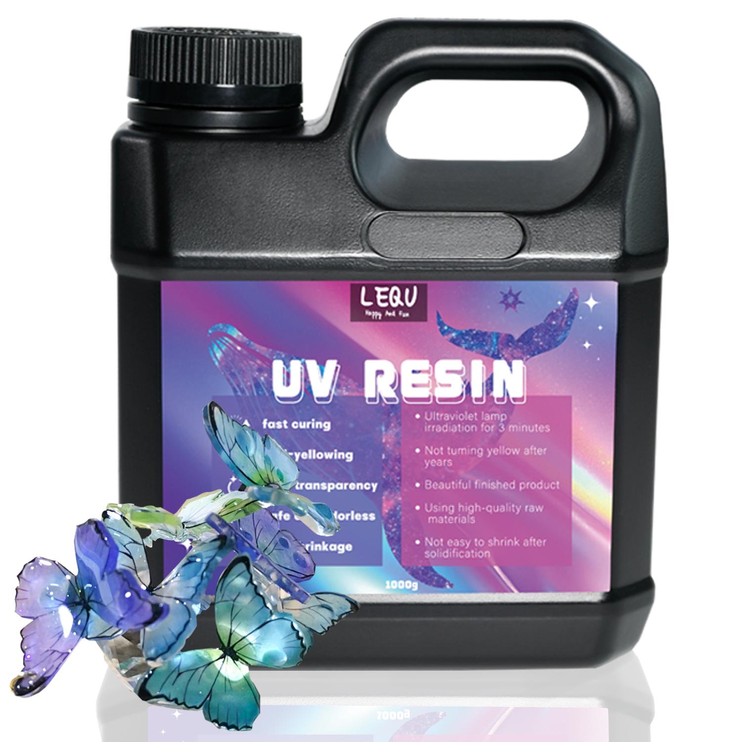 Кристально прозрачная УФ-смола оптом, большая УФ-отверждаемая эпоксидная смола, твердый набор, предварительно смешанная прозрачная УФ-смола, клей, активируемый солнцем, для ювелирных изделий