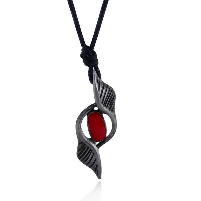 DMC Devil Maycry Pendant Necklace Devil Hunter Dante Perfect Amulet Red Crystal Necklaces for Women Men Choker Jewelry