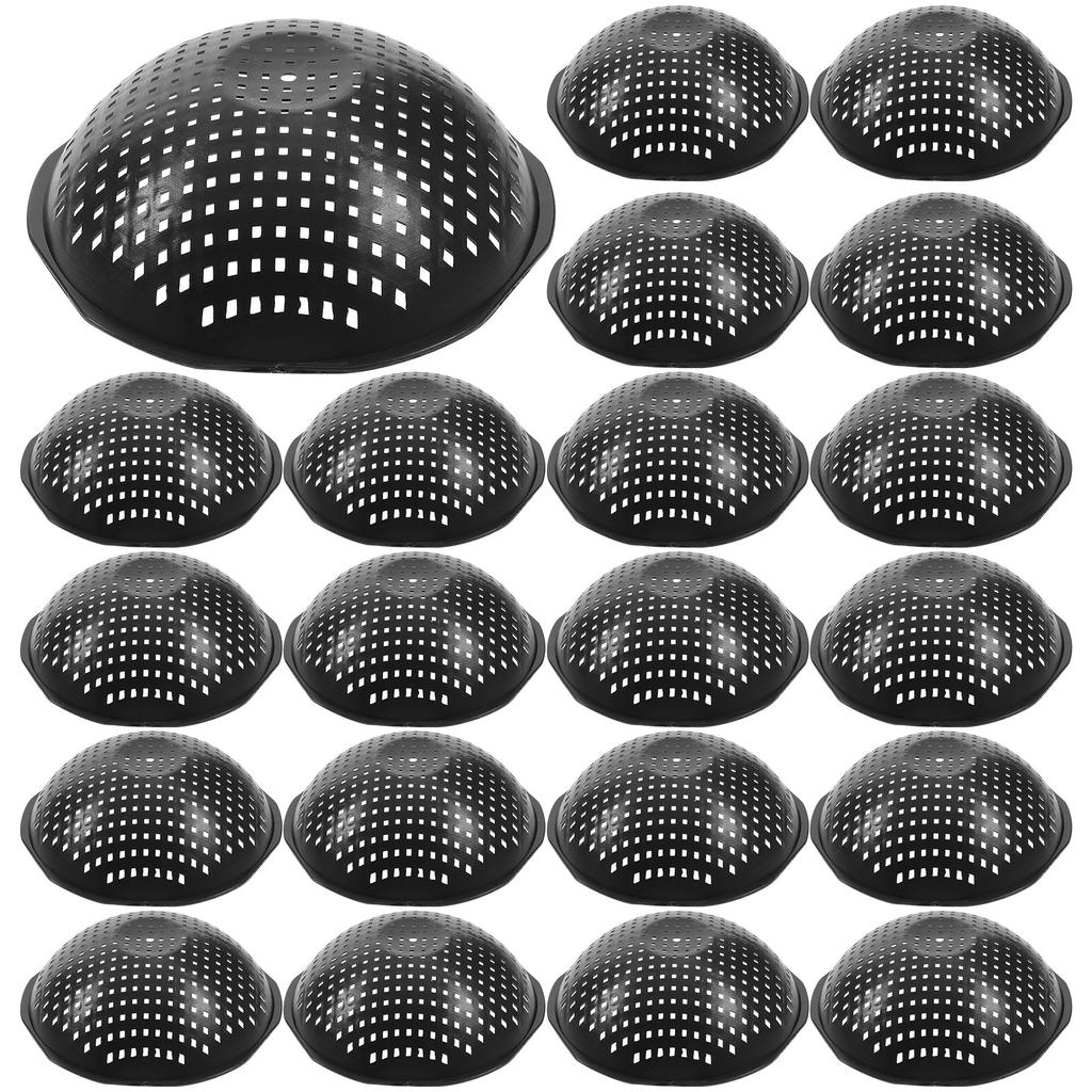 100Pcs Flower Pot Hole Mesh Pad Reusable Plastic Planter Bottom Grid Mat for Ceramic Basin Drainage Aeration Soil Retention