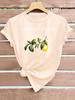 90s Retro Limoncello Lemon 100% Cotton Women's T-Shirt Loose Crew Neck Short Sleeve Top Harajuku Shirt T Shirt Summer