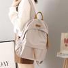 Denní Cestovní Školní Batohy Velké Kapacity Dámské Jednobarevné Ramenní Batůžky Nylonový Zip Nákupní Ruksaky