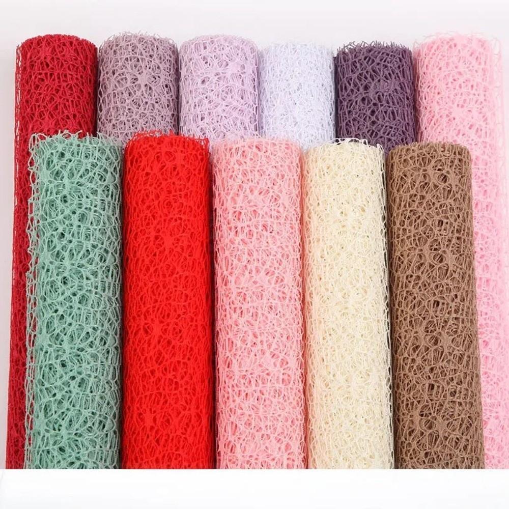 Žakárový síťovaný květinový balicí papír Balicí papír na kytice Pro svatbu, narozeniny, Valentýna