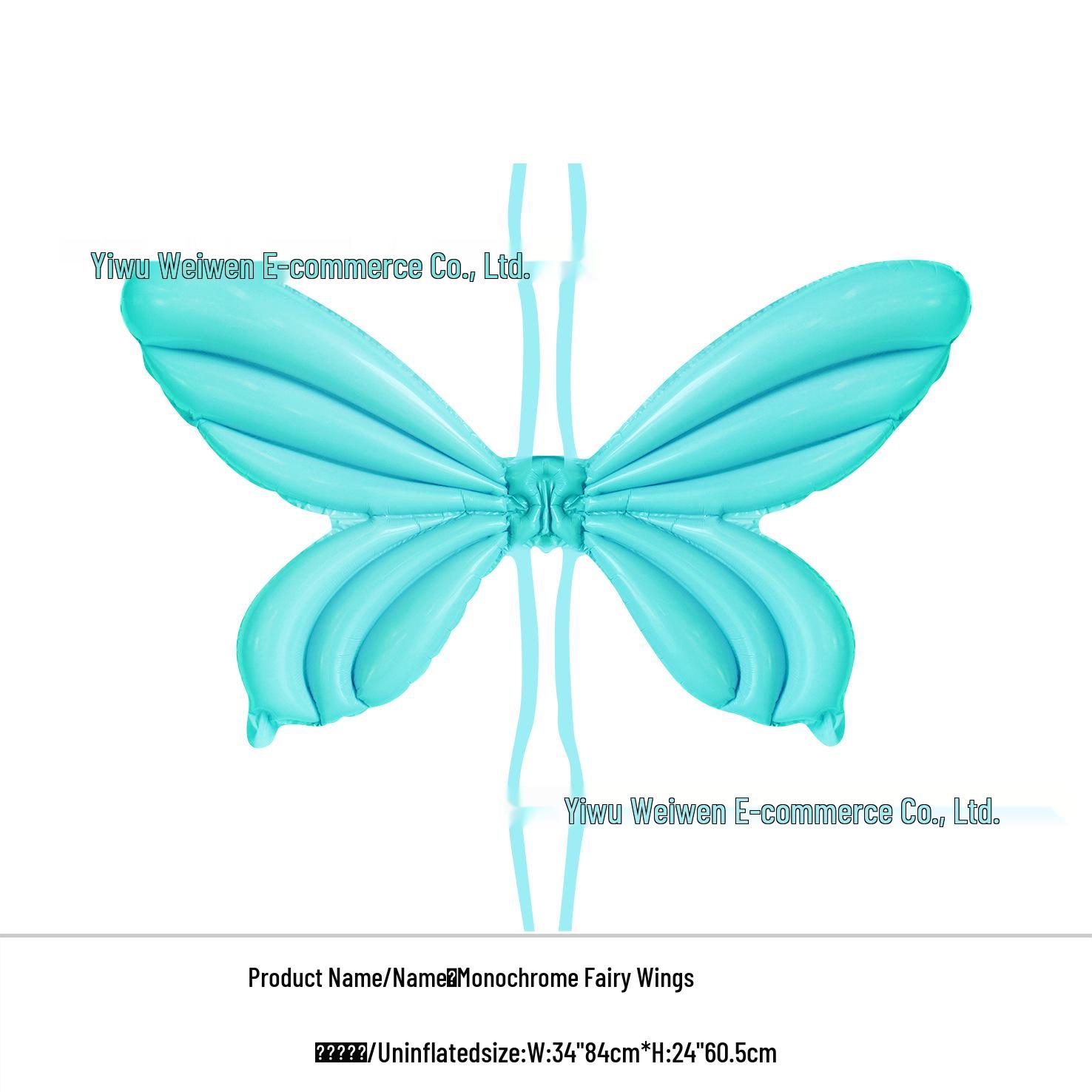 Luminous Butterfly Wing Balloon Back Collar - Children s Angel Wings Party Photo Prop