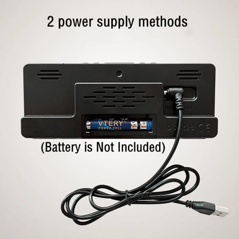 2023 Digital Alarm Desk Clock for A Bedroom LED Clock with Temperature Electronic Table Date Display with Large Screen Home Decor