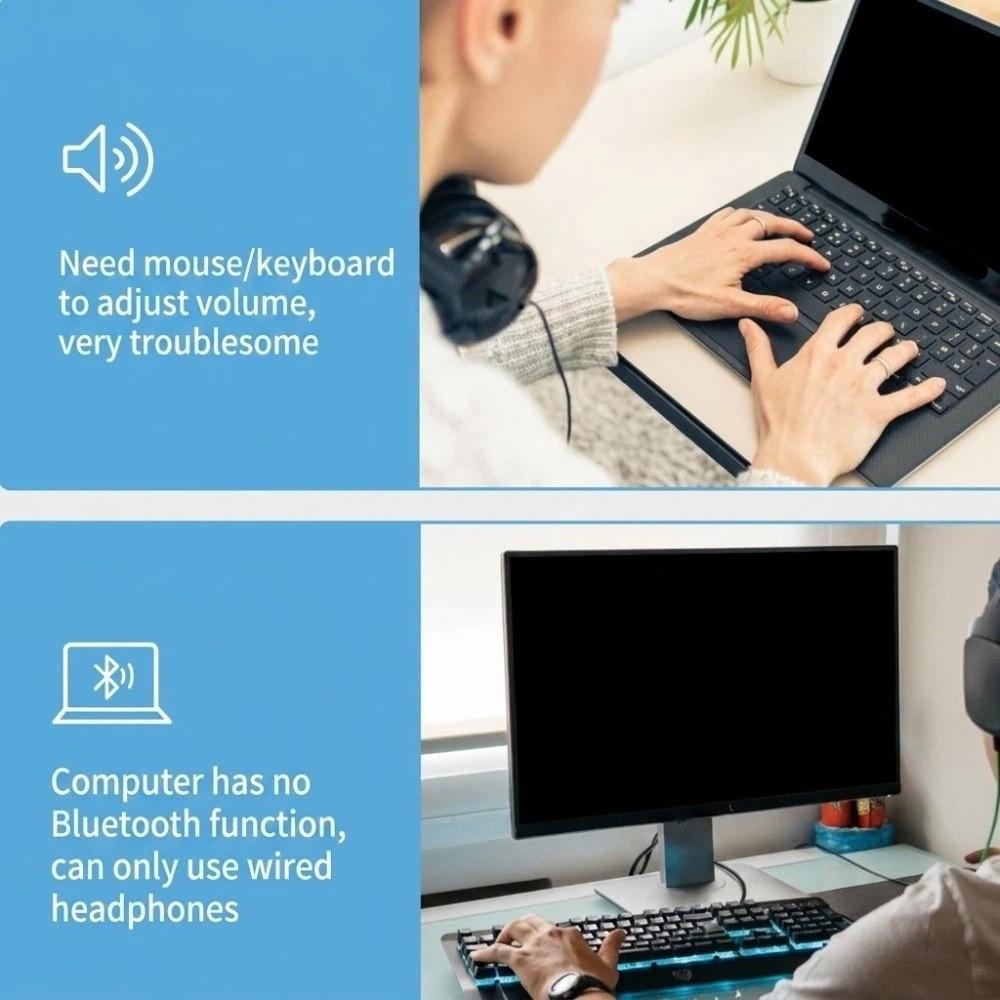 Bluetooth-Compatible 5.1 Volume Control Knob One-Key Multimedia PC Speaker  PC Use
