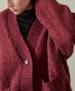 WIOE Overfit Knit Cardigan_Red