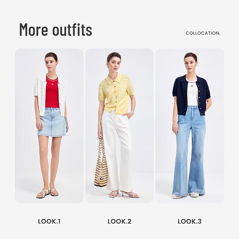 Navigare Sailboat Women's Short Sleeve Knit Cardigan