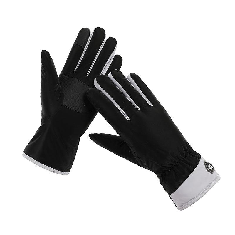 Winter velvet thickened waterproof ski gloves women s winter riding warm cold waterproof windshield gloves One size fits all
