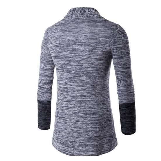 Winter Sweater Coat Contrast Colors Cardigan Vintage Long Sleeve Extra Warm Winter Coat