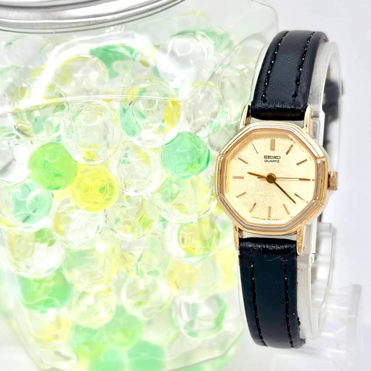 [New battery] SEIKO Seiko ladies watch Octagon 1221-5230 390991 New belt