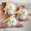 Bear Toy with Chopsticks 1/2/3Pcs Stress Relief Clear Box & Chopsticks, Cartoon Bento Slow Rebound Squeeze Toy, Rising Sensory for Anxiety Reduction
