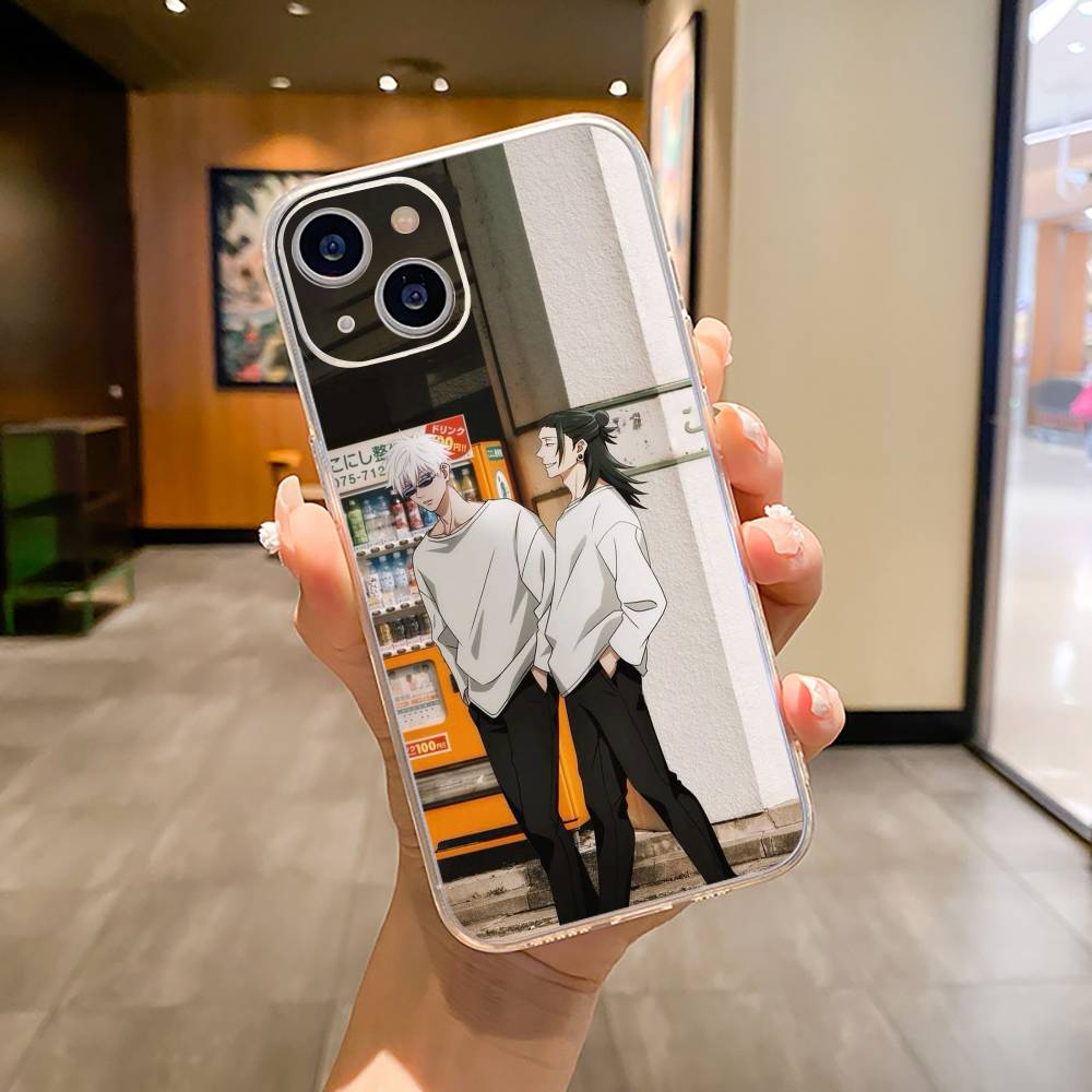 J-J-ujutsu Kaisen-S-uguru- Geto Phone Case For iPhone17,16,15,14,13,12,Pro Max,16/15/14 Plus XS Soft Silicone Transparent Cover
