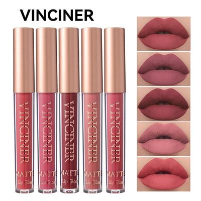 12-Color Matte Liquid Lipstick: Waterproof, Long-Lasting, Non-Stick Cup Lip Gloss.