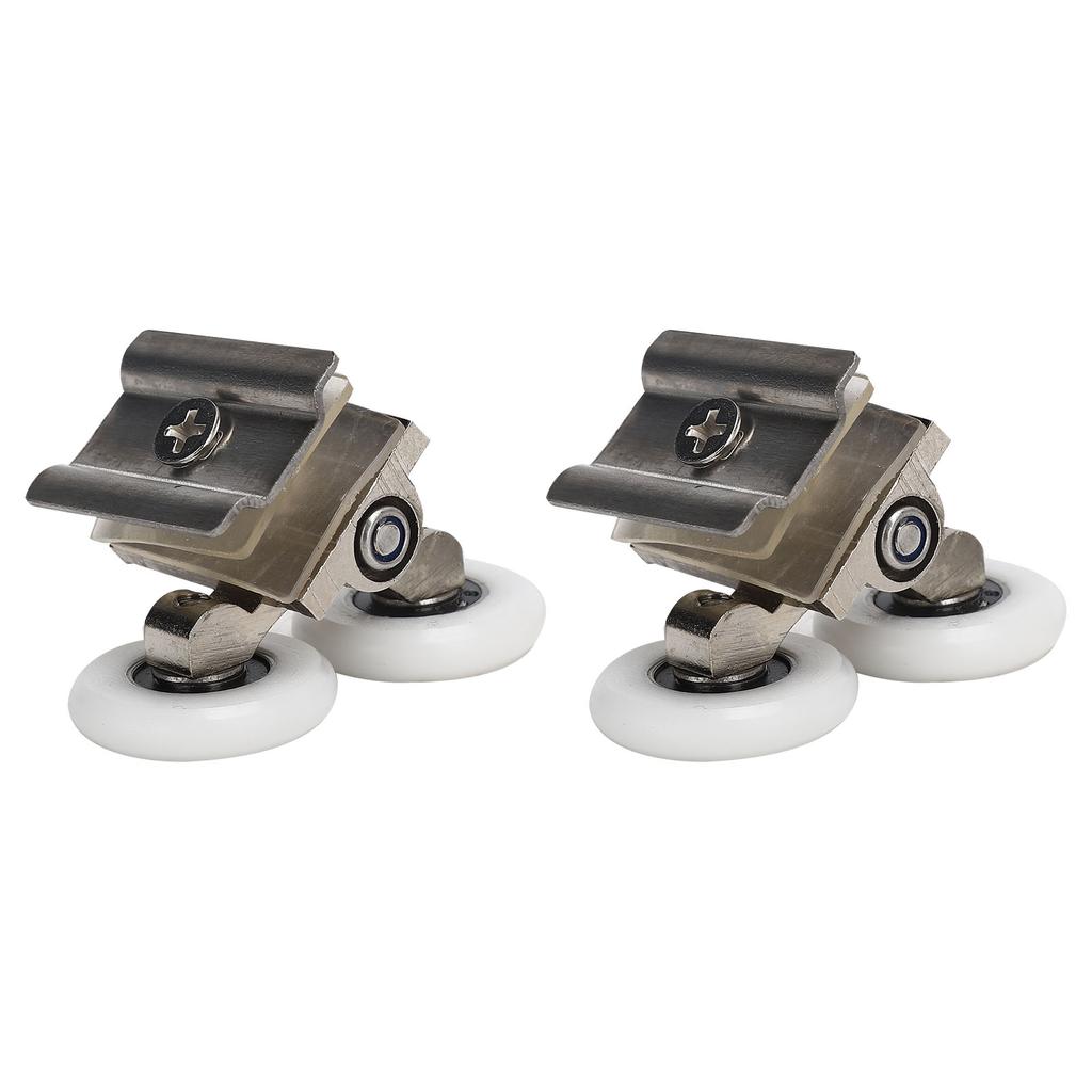 Shower Door Runner Rollers Zinc Alloy Glass Door Pulley Wheels Bathroom Accessory