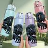 1PC Dark Monster Creature 750ml Color Plastic Sports Water Bottle Leakproof Flip Straw Lid Suitable for Sports Office Home Use