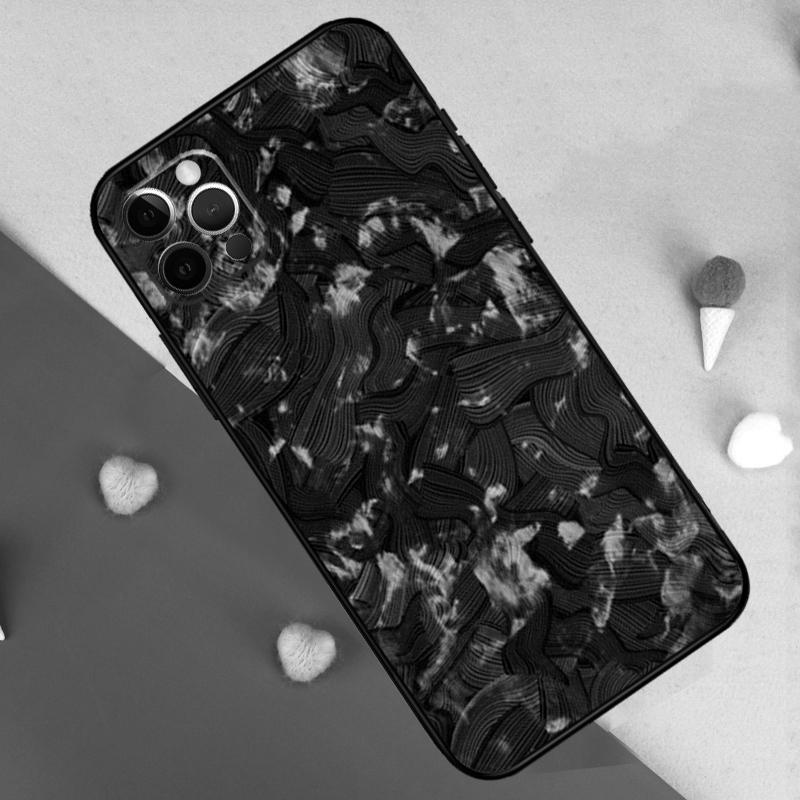 Forged Carbon Phone Case For iPhone 17 Pro Max 17 Air 11 14 15 16 Pro Max Plus 12 13 Mini 16e Back Cover