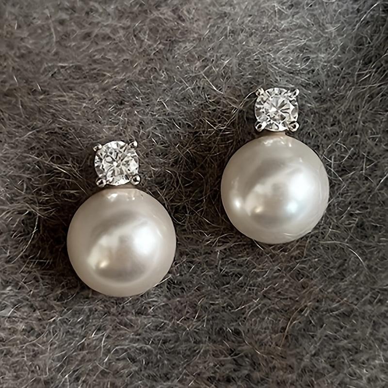 

Anti-Allergy Comfort Imitation Pearl Drop Earrings - Retro Sexy Simple Elegant Versatile for Daily/Party, Fashion Gift for Women белый