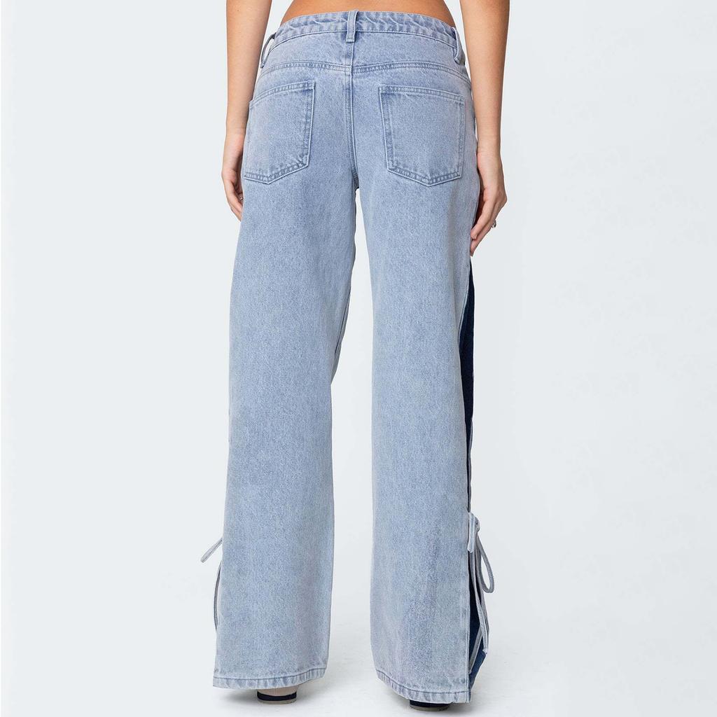 Ladies' Retro Straight Leg High Waisted Jeans