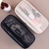 Mesh Hair Dryer Storage Bag with Handle Dustproof Curler Storage Bag Large Capacity Hairstyles Tool Organizer Hairdresser
